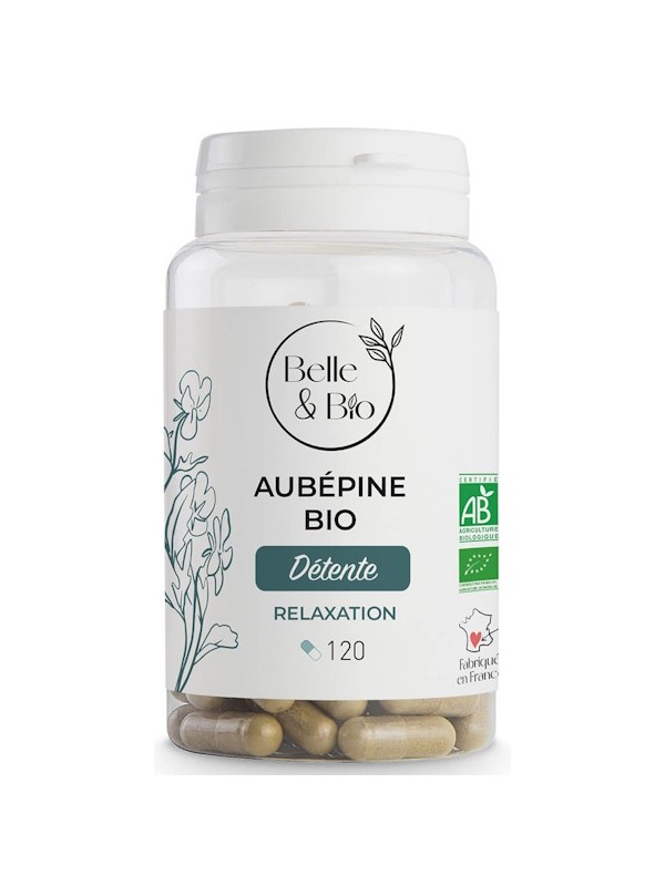 Aubépine bio 120 gélules Belle et Bio relaxation Herboristerie de paris 