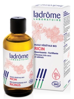 Huile de Ricin bio ricinus communis 100ml Ladrôme cils, barbe, ongles, cheveux Herboristerie de paris
