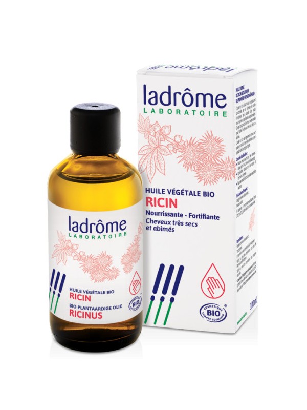 Huile de Ricin bio ricinus communis 100ml Ladrôme cils, barbe, ongles, cheveux Herboristerie de paris