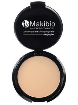 Poudre compacte Claire 9 gr Makibio maquillage minéral et bio Herboristerie de paris