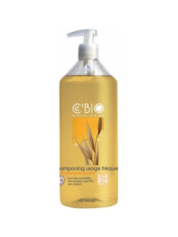 Shampooing usage fréquent Miel Calendula Avoine 500 ml C'Bio shampoing certifié Herboristerie de paris