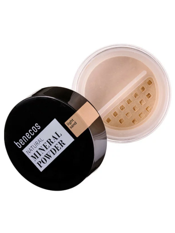 Poudre libre minérale sable clair 6 gr Benecos maquillage bio Herboristerie de paris