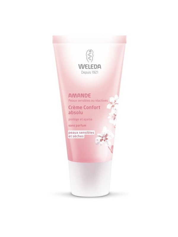 Crème confort absolu Amande douce 30 ml Weleda crème de jour hydratante Herboristerie de paris