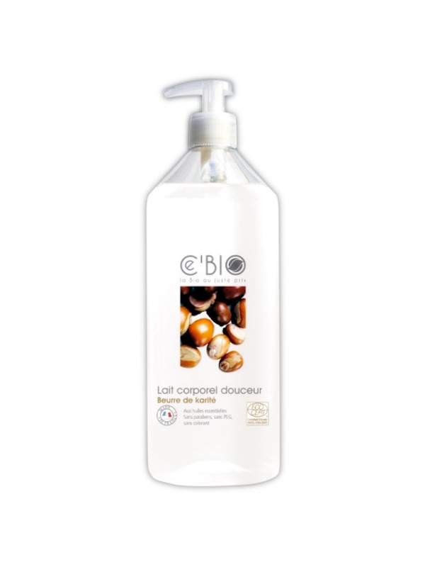 Lait corporel douceur Karité 500 ml C'bio lait corps bio Herboristerie de paris