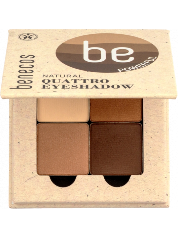Fard à paupières 4 couleurs Coffee et Cream Benecos maquillage minéral Herboristerie de paris