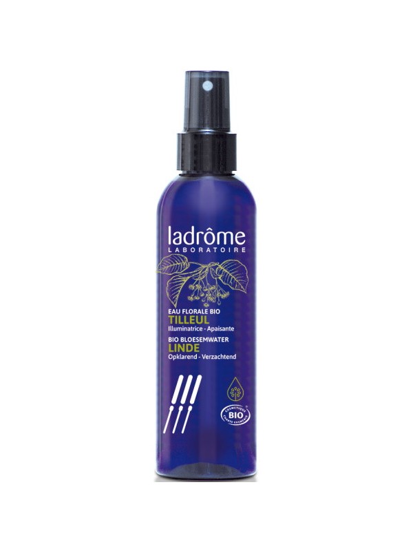 Eau florale de Tilleul bio 200ml Ladrome lotion apaisante et illuminatrice du teint Herboristerie de paris