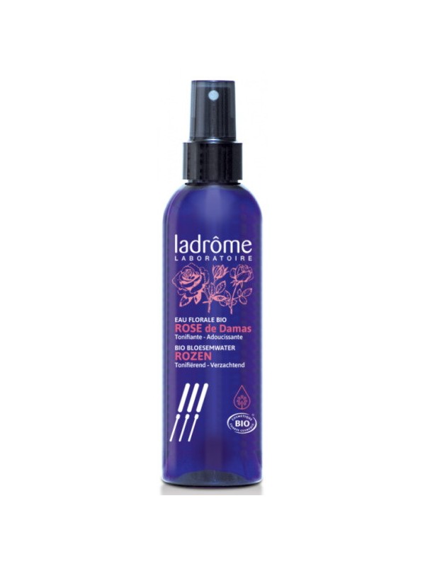 Eau florale de Rose de Damas bio 200ml Ladrome adoucissante tonifiante Herboristerie de paris