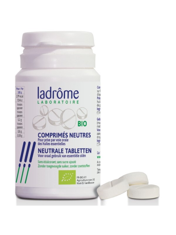 Comprimés neutres bio pour huiles essentielles x30 Ladrôme aroma Herboristerie de paris