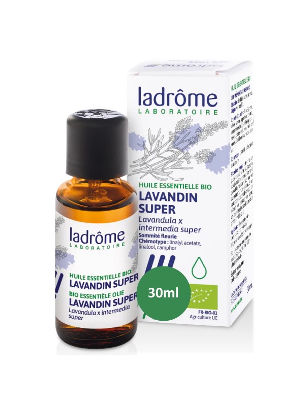 Huile essentielle bio Lavandin x super 30 ml Ladrôme voies respiratoires Herboristerie de paris