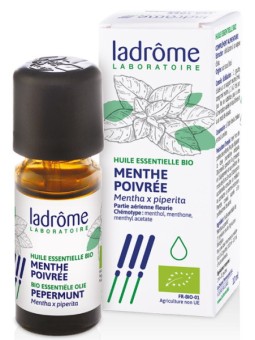 Huile essentielle bio Menthe poivrée 10 ml Ladrôme aromathérapie Herboristerie de paris