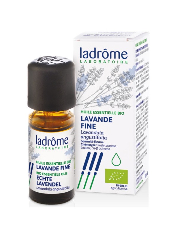 Huile essentielle bio Lavande Fine 10 ml Ladrôme relaxation sommeil Herboristerie de paris lavande vraie