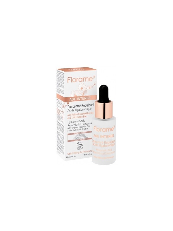Age intense Concentré repulpant acide hyaluronique 15.0ml Florame Herboristerie de Paris