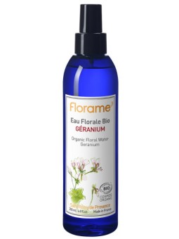 Eau florale de Géranium Bio Brumisateur 200ml Florame astringent pureté Herboristerie de paris
