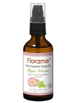 Huile de Rose Musquée rosier muscat bio 50 ml Florame jeunesse anti-age Herboristerie de paris