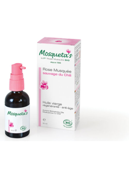 Huile Rose Musquée extra vierge 30 ml Mosqueta's rosier muscat anti-rides Herboristerie de paris