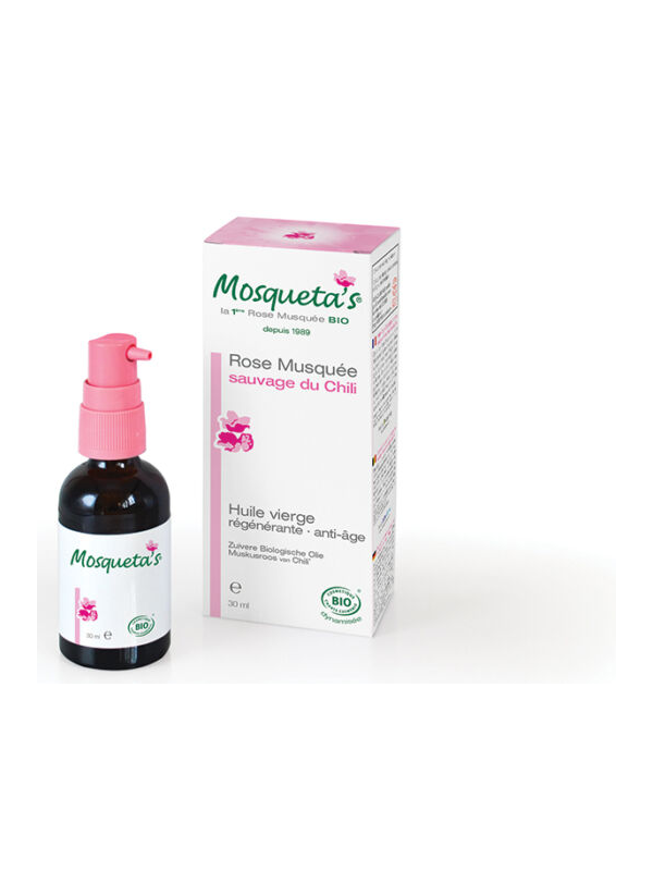 Huile Rose Musquée extra vierge 30 ml Mosqueta's rosier muscat anti-rides Herboristerie de paris