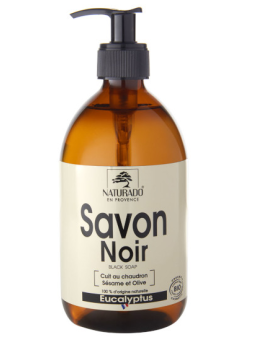 Savon Noir Douche à l'Eucalyptus 500 ml Naturado en Provence hygiène nutrition Herboristerie de paris