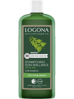 Shampooing brillance ortie 500 ml Logona cheveux ternes, secs et manquant de volume Herboristerie de paris
