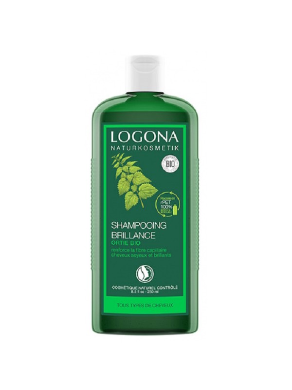 Shampooing brillance ortie 250 ml Logona force et silicium Herboristerie de paris