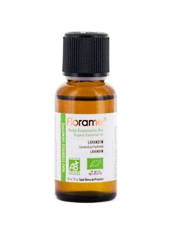 Huile essentielle bio Lavandin 30ml Florame lavande hybride stress anxiété Herboristerie de paris