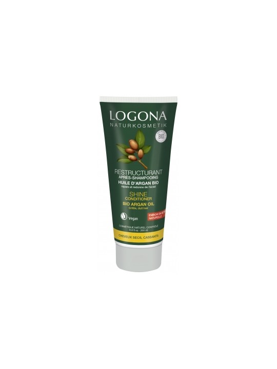 Après Shampoing Restructurant Brillance et Réparation Argan 200ml Logona Herboristerie de Paris