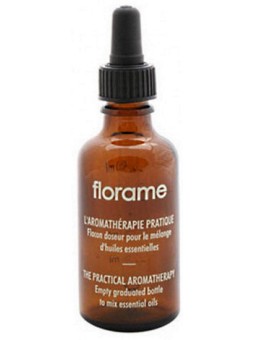 Flacon Doseur gradué avec pipette volume 50ml Florame pour les mélanges Herboristerie de paris