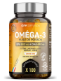 Omega 3 100 capsules de 505mg GPH Diffusion 750mg d'Oméga 3, dont 495 mg EPA et 330 mg DHA Herboristerie de paris