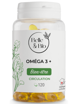 Oméga 3 - 120 capsules Belle et Bio Herboristerie de paris acide eicosapentaénoïque acide docosahexaénoïque