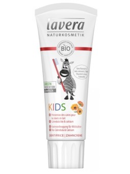Dentifrice enfant au calendula bio et au calcium 75 ml Lavera dents d elait sans fluor Herboristerie de paris