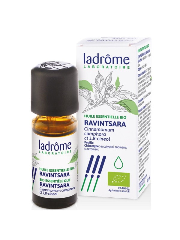 Huile essentielle Ravintsara Bio 10ml Ladrôme santé vasculaire Herboristerie de paris