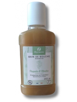 Bain de bouche Propolis et Xylitol goût Menthe 250 ml Aprolis santé bucco dentaire Herboristerie de paris