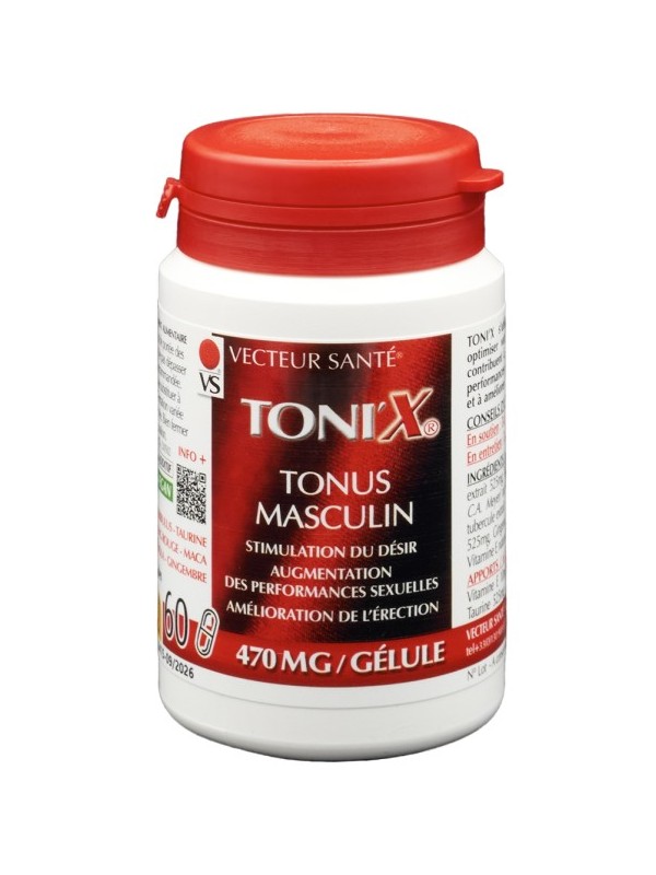 Toni'x 60 gélules Vecteur Santé - tonus vitalité tribulus ginseng maca herboristerie de paris