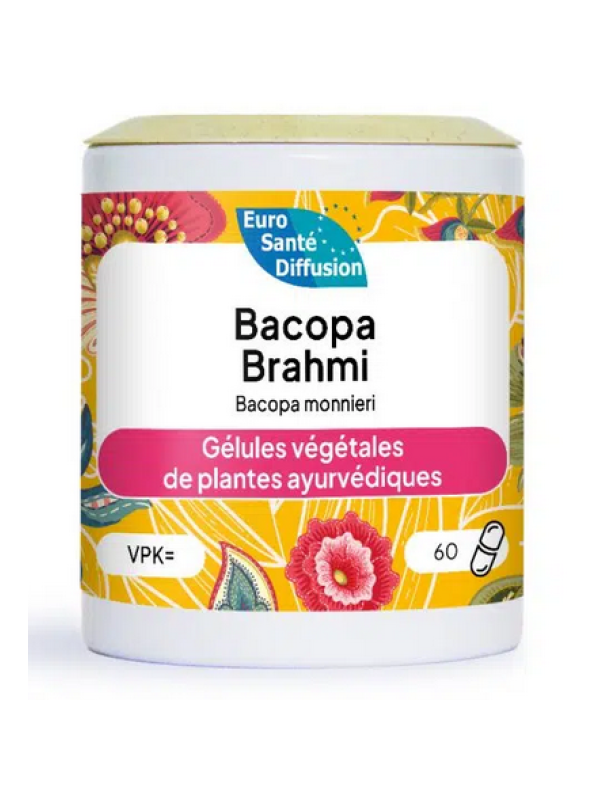Bacopa Brahmi BIO 60 gélules Phytofrance mémoire concentration Herboristerie de paris