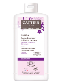 Soin douceur Gynéa Fleur de Calendula Géranium 200 ml Cattier toilette intime Herboristerie de paris