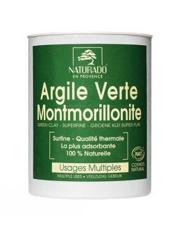 Argile verte Montmorillonite NATURADO pot 300gr Comptoir Provencal des Argiles Herboristerie de Paris