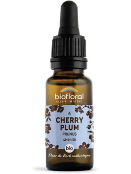 Elixir Prunus, Cherry Plum n°6 20 ml Biofloral émotions pulsions Herboristerie de paris