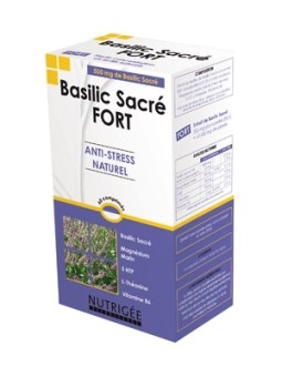 Basilic Sacré fort Anti stress naturel 30 comprimés Nutrigee Herboristerie de Paris