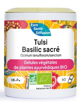 Tulsi 60 gélules ocimum sanctum basilic sacré Phytofrance Herboristerie de paris aide la résistance (en cas de stress)