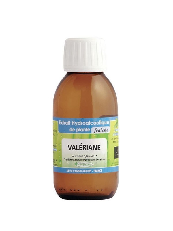 Extrait hydro alcoolique Valériane BIO 125ml Phytofrance valeriana officinalis Herboristerie de paris