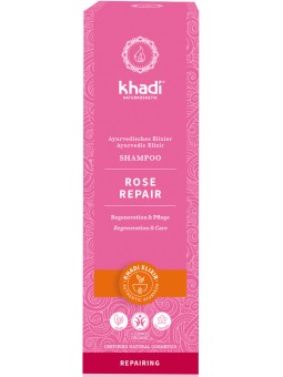 Shampoing ayurvédique Rose 210ml Khadi cheveux secs et abimés Herboristerie de paris