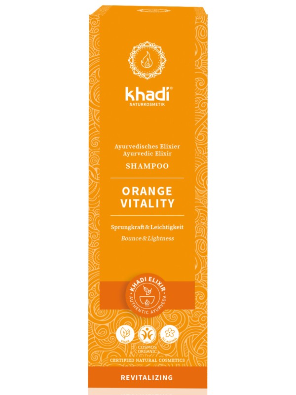 Shampooing ayurvédique Orange vitality 200ml Khadi