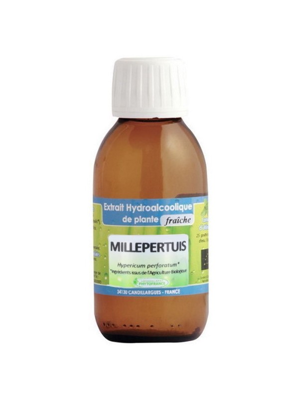 Extrait hydroalcoolique Millepertuis 125ml Phytofrance maintien de l'humeur Herboristerie de paris