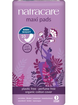 10 Serviettes de protection nuit Natracare Herboristerie de paris