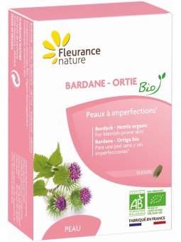 Bardane Ortie 30 comprimés Fleurance Nature Herboristerie de Paris santé de la peau