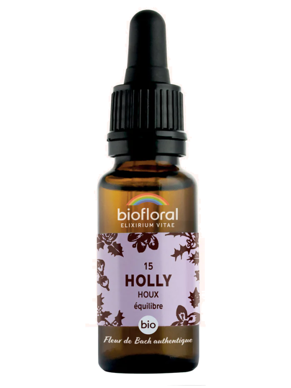 Elixir Houx, Holly n°15 20 ml Biofloral Herboristerie de paris