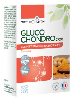 Gluco Chondro 2700 60 comprimés Diet Horizon glucosamine chondroitine Herboristerie de paris