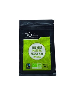 Thé vert BIO Matcha vrac 100g Touch Organic thé matcha japonais Herboristerie de paris