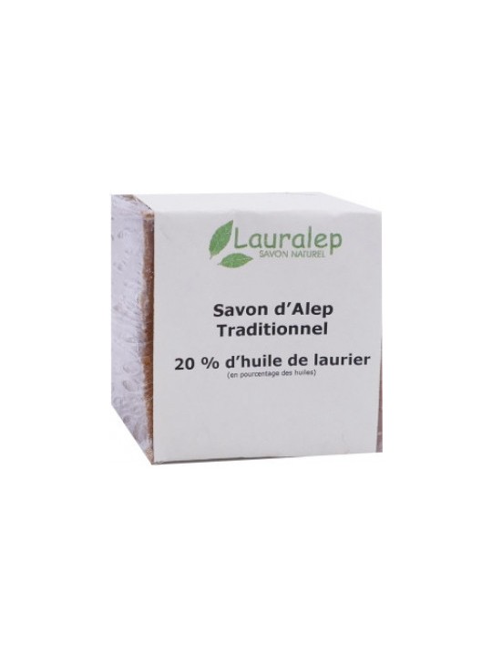 Savon d'Alep Traditionnel 20% 200g Lauralep