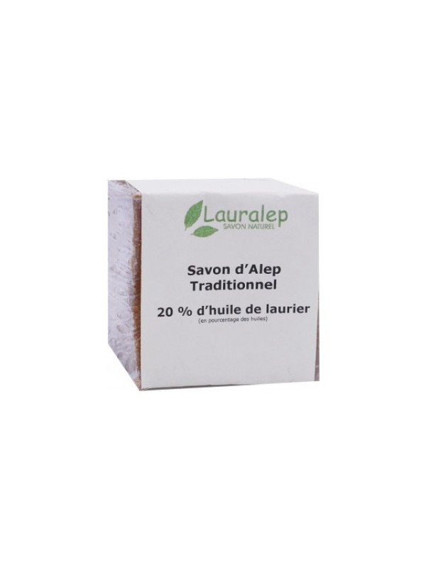 Savon d'Alep Traditionnel 20% 200g Lauralep
