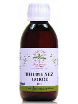 Phyto-concentré RHU Nez Gorge 200 ml Herboristerie de Paris eucalyptus feuille, lavande fleur, marjolaine feuille